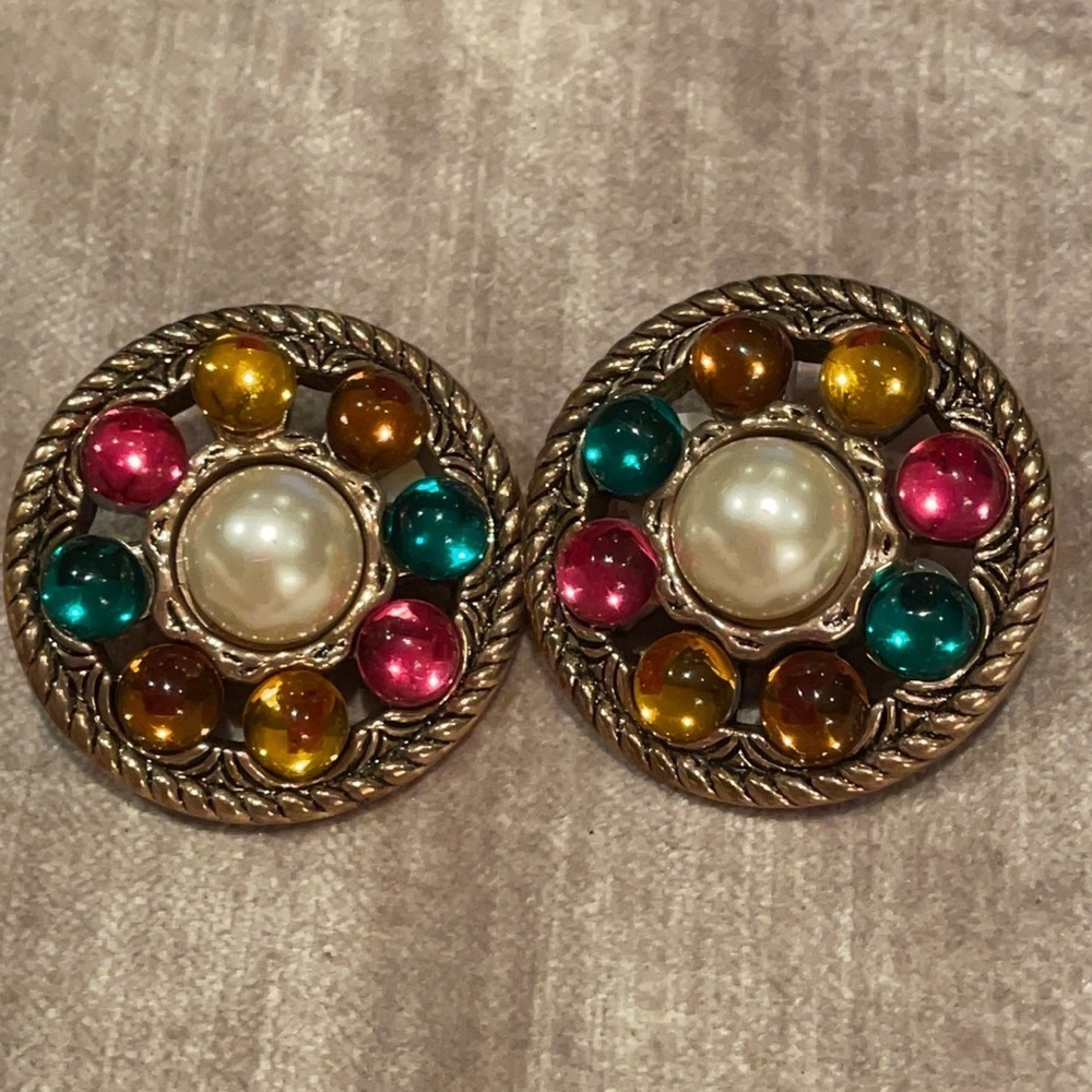 VINTAGE 80’s Dynasty Style Earrings